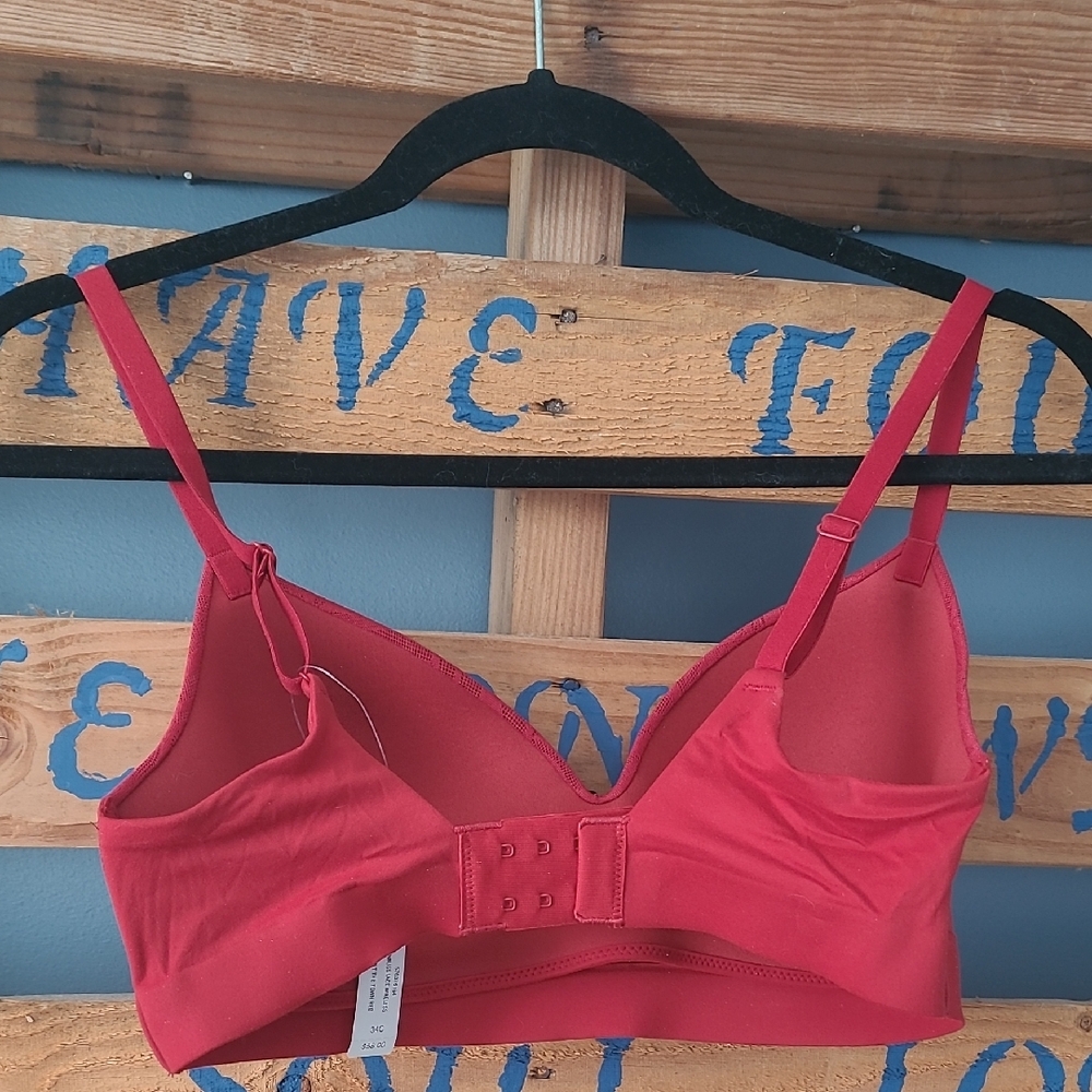 NWT Soma Red Lace Bralette - Picture 2 of 4